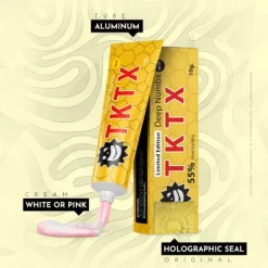 CRÈME ANESTHÉSIANTE TKTX Jaune 55% pour Chirurgie Mineure/Tatouage Cosmétique/Microdermabrasion