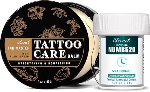 Revitalize Your Ink: Ebanel’s Lidocaine Numbing Cream and Tattoo Healing Balm Bundle