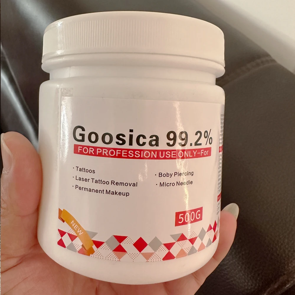 500g- Goosica 99.2% 麻酔クリーム マイクロブレーディング/小手術/マイクロダーマブレーション ボディスキン 眉毛 リップ用