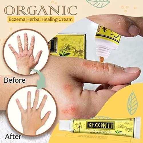 Essai de la crème bio contre l'eczéma à base d'herbes chinoises pour la peau sèche et les démangeaisons (10pcs)