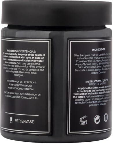 Notre Revue de PROTON Colours Obsession : Le Beurre Pour Tatouage Naturel et Sublime en Noir 250 ml/8.5 Oz. - Une Révolution Pour la Guérison du Tatouage